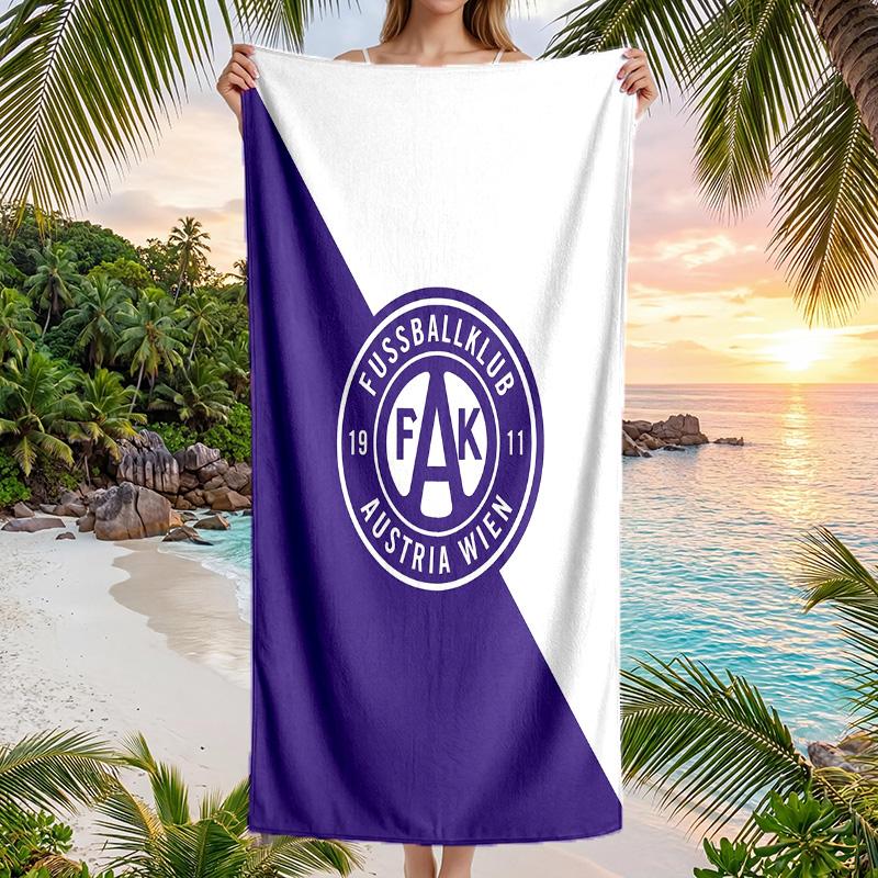 Austria Wien FC stampa Asciugamano da Spiaggia Quick Dry Microfibra Assorbente Portatile da Viaggio Asciugamano da Nuoto