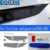 Folie Protectoare Fumurie Neagră Transparentă TPU Autocolant Transparent pentru Faruri Auto Honda Civic Generația a 10-a 2016- Accesorii