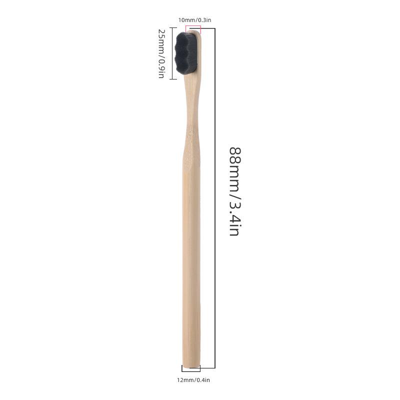 1PC/4PCS Bamboo Toothbrush for Adult,Biodegradable Toothbrush Soft Bristles,10000 Soft Natural Bristle Toothbrush Oral Hygiene