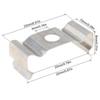 50pcs T5 Clips Holder Bracket for Lamp Socket /Ceiling Lamp / Light Fixture Accessories for for Home Electric Appliance Tools