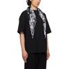 We11done Printed Pattern Short Sleeve T-Shirt Men tops Black WDTT125732UBK