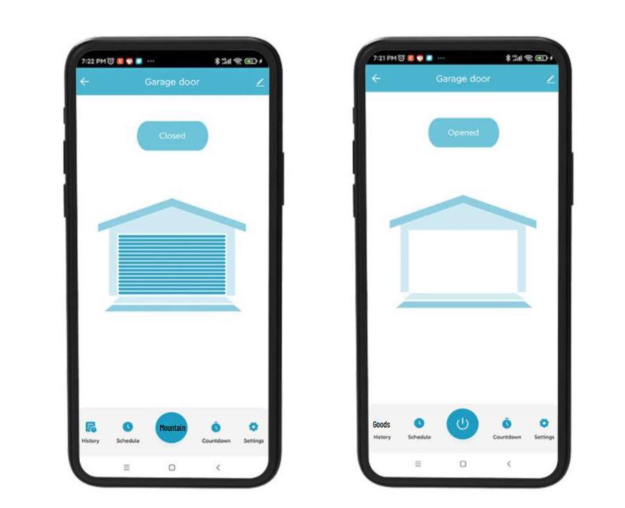 Tuya Smart WiFi Voice-Controlled Garage Door Controller with Flip-Up Docking Speaker (English Version)