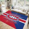 Montreal Canadiens Design Crystal Velvet Carpet Cozy Non?Slip Printed Rug For Bedroom Living Room Entrance