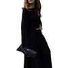 Women's 2026 Summer New Casual Long Cardigan Long Sleeve Top High Waist Long Pants Fashion Set