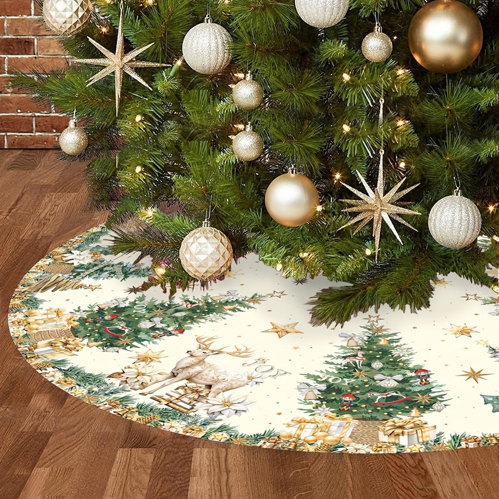 Christmas Tree Dress, Christmas Decoration, Christmas Tree Base Pad, Durable And Machine Washable, Home Decoration