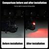 LED Motorcycle Lights Double Wings Motorcycle Warning Lights 2-Modes High Brightness Warning Lamp Decorative Shockproof Flashing