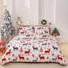 Christmas Decoration Bedding Set Soft Comfortable Breathable Duvet Cover Perfect For Bedroom And Guest Room Decor 2/3Pcs/Set