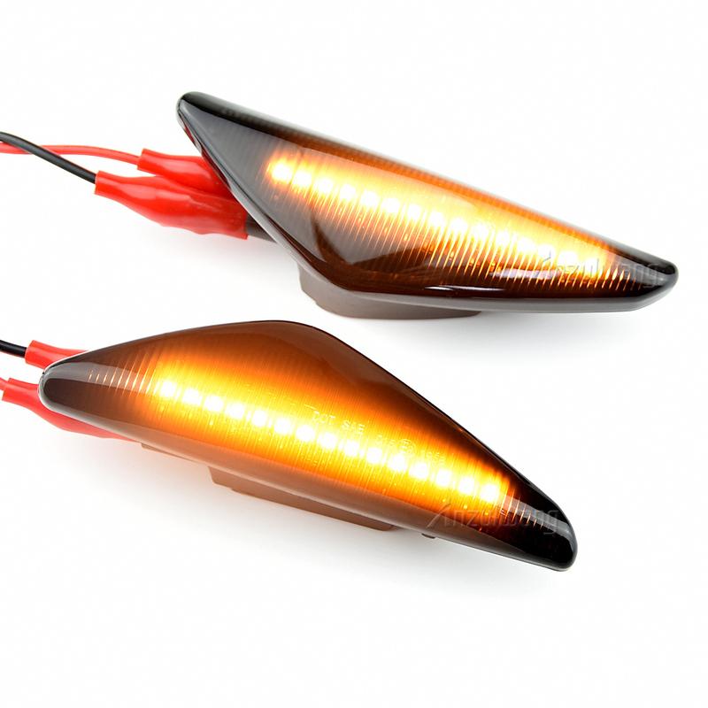 2pcs Flowing Turn Signal Light Dynamic LED Side Marker Side Indicator For BMW X5 E70 X6 E71 E72 X3 F25