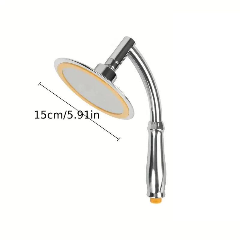 1pc 4/6 Inch High Pressure Shower Head 360 Adjustable Large Round Rainfall Sprayer Hand Held Shower Head Bathroom Accessories