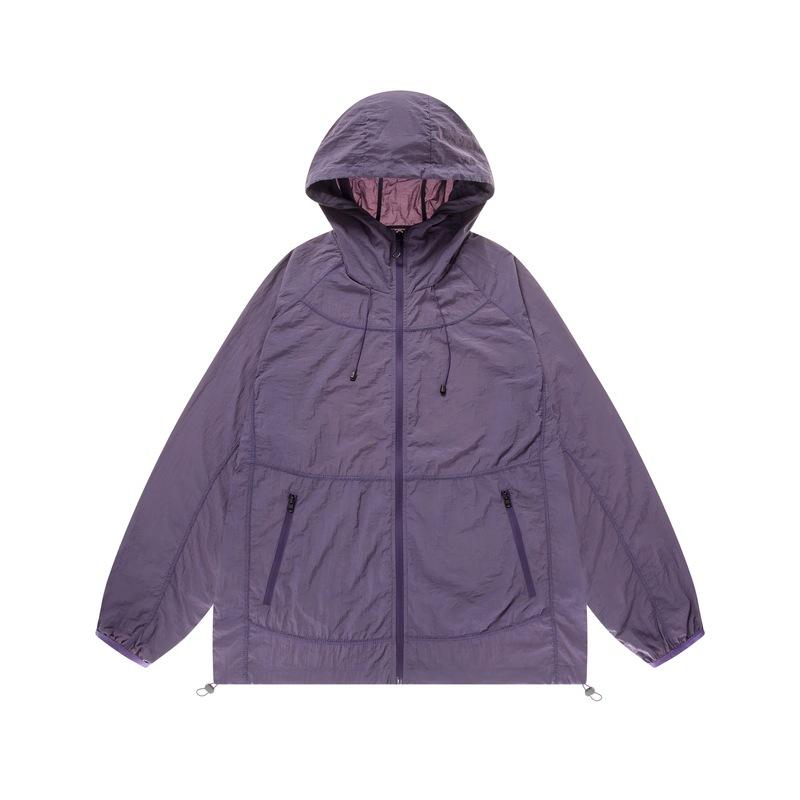 1011 Summer nylon hooded outdoor climbing fishing sunscreen clothing men's thin micro-elastic skin clothing breathable jacket women