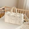Korean INS-Style Embroidered Travel Bag: Large Capacity, Lightweight, Versatile Handbag