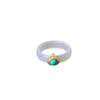 New Chinese Natural Stone Chalcedony Agate Ring Women'S Light Luxury Retro High-End Fashion Trend Versatile Ring Ring