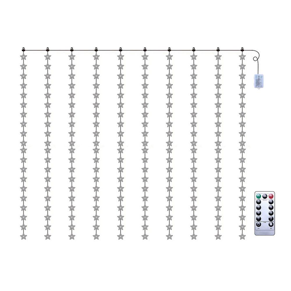 Fairy Five-pointed Star Room Layout Curtain String Lights Window Decor LED Star Lamp Xmas Lighting