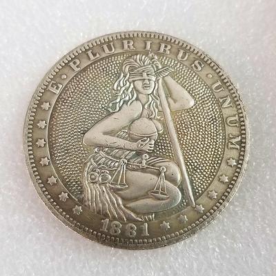1 st 1881 Wanderer Utrikeshandel Minnesmynt Myntdiameter 38MM