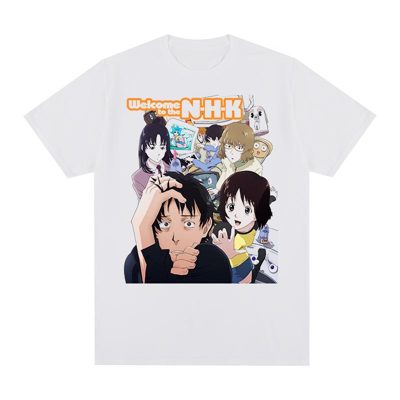 

Добро пожаловать в NHK Винтажная футболка Nihon Hikikomori Kyōkai Tatsuhiko Takimoto Хлопок Унисекс Футболка Новая ФУТБОЛКА Женские топы S