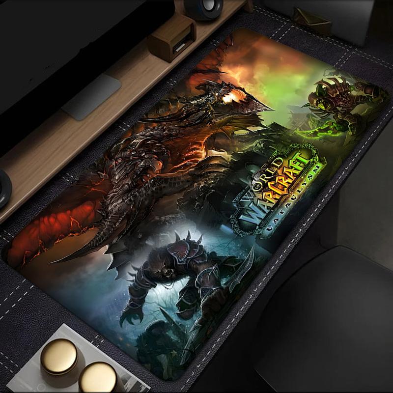 Dragon's Fiery Warcraft game Mouse Pad, Rubber Base, Mouse Pad for Gamers and Office Use, Gaming Desk , Easy To Clean Mat Christmas fan gifts