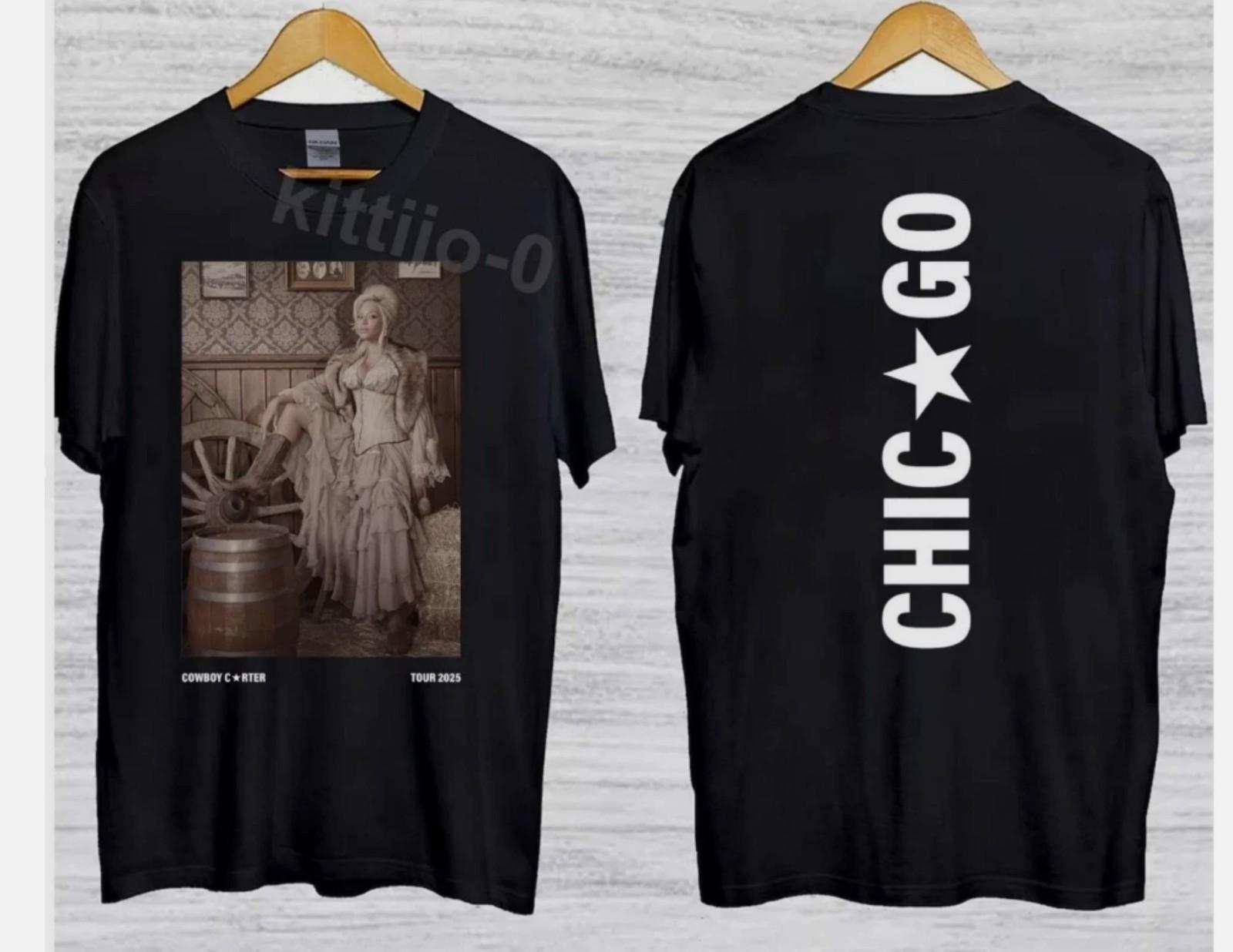 Chicago Exclusive Beyonce Cowboy Carter Tour 2026 reprint Shirt S