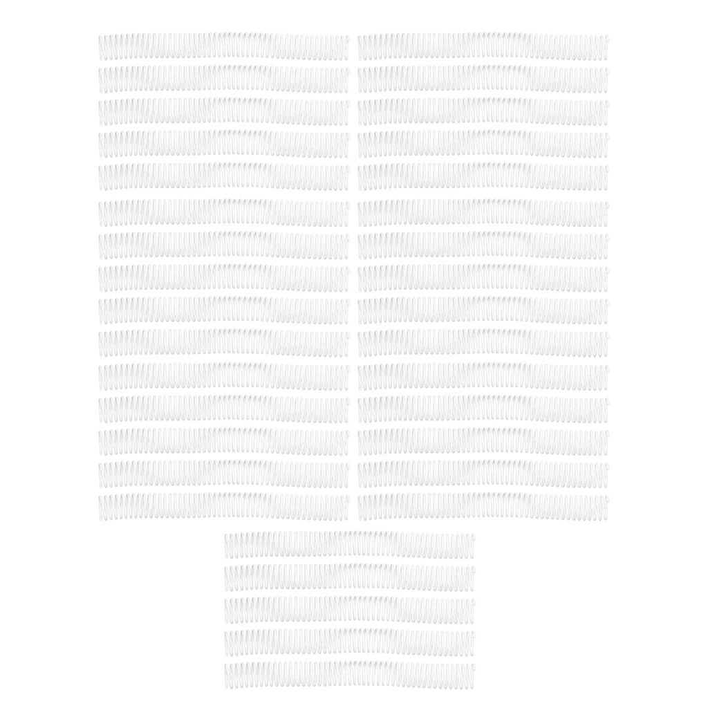 35 STÜCKE A4 Papierbindespulen 25,4 mm Durchmesser 48 Schleifen 4:1 Teilung Kunststoff Spiralbindedrähte 215 Blatt Kapazität Weiß