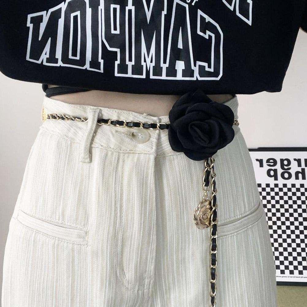 Small Fragrant Wind Metal Waist Chain Accessories Dress High-Grade Korean Version Of The Net Red With A Thin Belt Woman