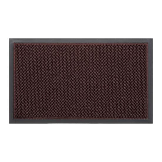

Floor Mat Easy Clean Soft Flexible Foldable Anti-Slip Bottom Home Entrance Mat Elastic Surface Indoor Door Mat 50x80cm темно-красного