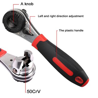 Multifunktionell Nyckel Skiftnyckel Rör Vattenrör Bil 6-22mm Spärrnyckel Multiverktyg Reparationsverktyg Miljövänlig Plast Material