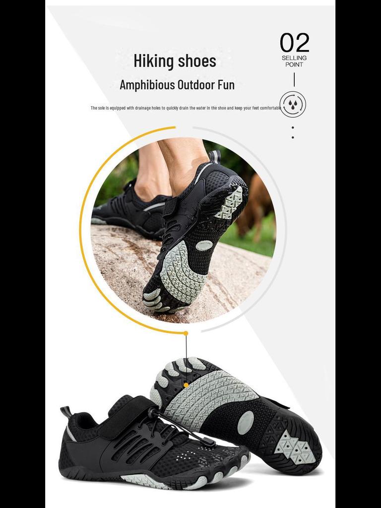Cross-Border Quick-Drying Non-Slip Shoes: Outdoor, River Tracing, Beach, Swimming, Five-Toe, Indoor Fitness Shoes