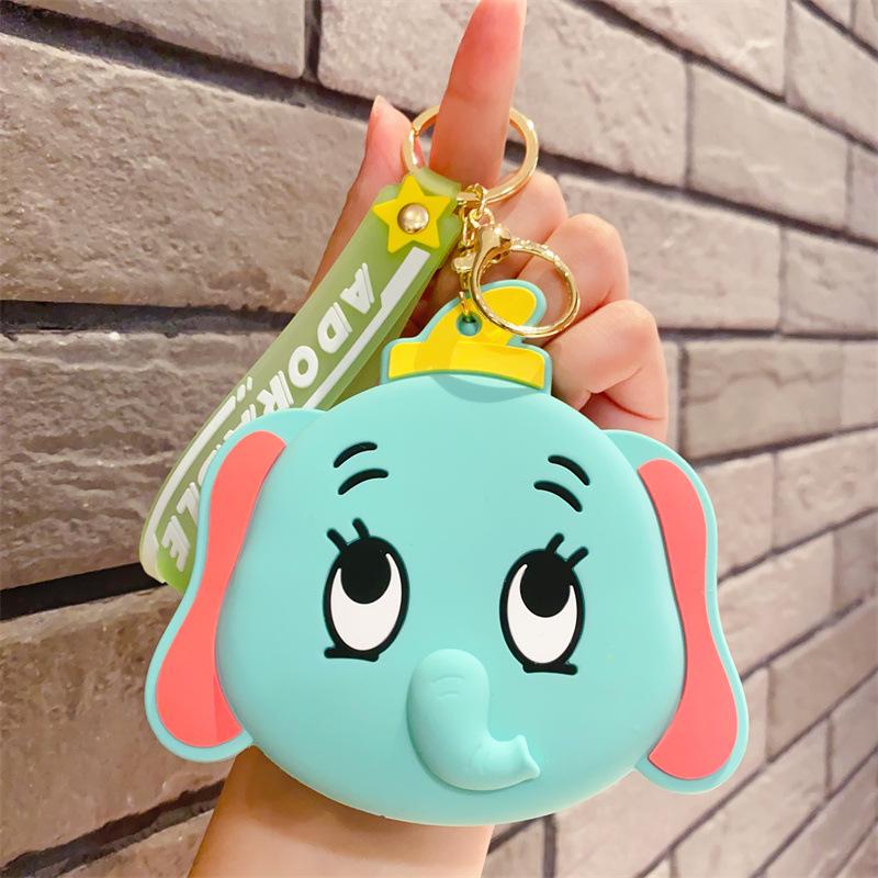 Cartoon Animal Silicone Keychain Bag - Kids' Coin Purse & Toy Pendant