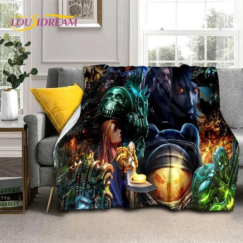 3D StarCraft Classic Game Gamer Blanket,Soft Throw Blanket for Home Bedroom Bed Sofa Picnic Travel Office Rest Cover Blanket Kid