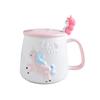 Kreative Niedliche Handbemalte Cartoon Einhorn Keramiktasse Geschenk Tasse Kaffeetasse Wasserbecher Paar Frühstückstasse