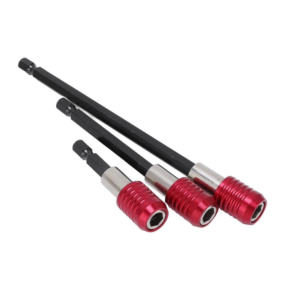 3pcs Magnetic Drill Bit Extension 1/4 Inch Hex Shank Magnetic Drill Extension For Screws Nuts