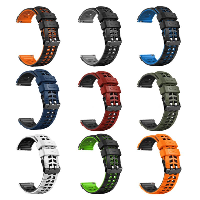 22mm Man Sport Silicone Watchband For COROS APEX 4 42mm Wrist Bands For COROS APEX 2 Pro/APEX 46mm/PACE Pro/PACE 3 Watch Strap