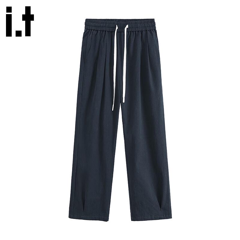 CHOCOOLATEit Men's Pure Cotton Loose Straight Cargo Pants