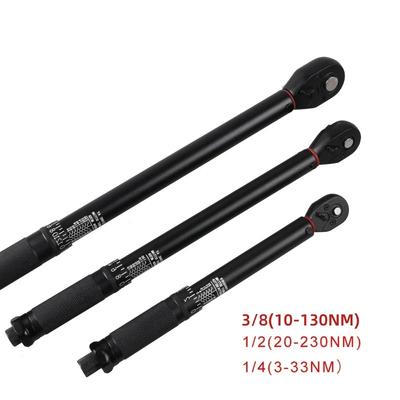 Torque Wrench 1/2 '' 3/8 '' 1/4 '' Square Head Preset Bicycle Torque Key Bidirectional Ratchet