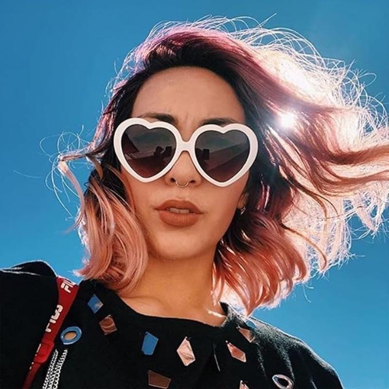 Confezione da 20 Occhiali da Sole a Forma di Cuore Rossi all'Ingrosso per Donna Occhiali a Cuore per Gadget Festa di Addio al Nubilato Halloween e Decorazioni di Natale