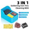 Silicone Tin Slag Cleaning Kit Copper Tin Slag Remove Tool Soldering Iron Tip Cleaner  School Labs