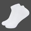 Men's Plus Size Odor-Resistant Cotton Ankle Socks, Sizes 44-47, Solid Colors, Sweat-Absorbent, No-Show, Spring/Autumn, European/American Style