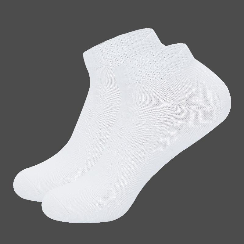 

Men s Plus Size Odor-Resistant Cotton Ankle Socks, Sizes 44-47, Solid Colors, Sweat-Absorbent, No-Show, Spring/Autumn, European/American Style Regular Size [Fits 39-43] белый