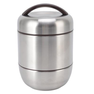 Isolierte Bento Lunchbox 4-lagiges stapelbares Fach Edelstahl Lunchbehälter für