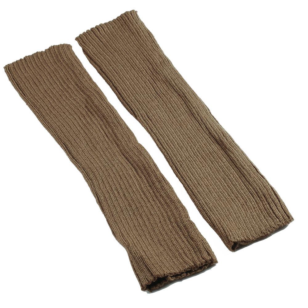Winter Warm Knitted Leg Warmers Loose Style Lady Boot Knee Stockings Leggings Warm Boots Leg Punk Solid Black Cool Long Socks