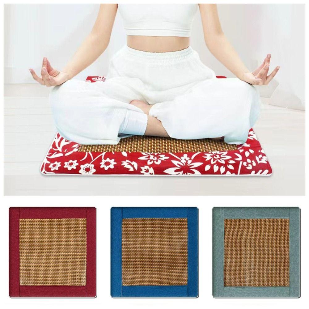 Breathable Rattan Seat Cushion Comfortable Chair Pad Thicken Office Seat Pads Yoga