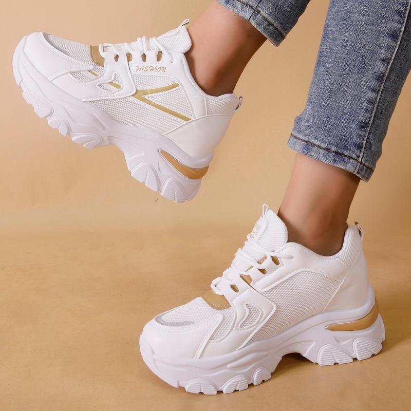 

Fashion Ladies Shoes 2025 Fashion Lace-up Women s Vulcanize Shoes New Mesh Outdoor Slip-Resistant Casual Plus Size Breathable Sneakers 35 хаки