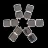 15/30pcs Mini Storage Box Jewelry Hardware Beads Earring Necklace Earplugs Transparent Display Box Store Home Storage Tool XJM