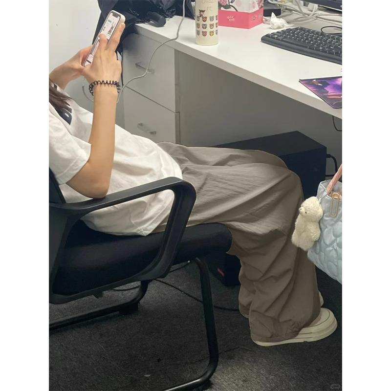 

Women s Summer Green Wide-Leg High-Waisted Casual Pants - Slimming & Drapey 145 2XL (Recommended 126-145 lbs)