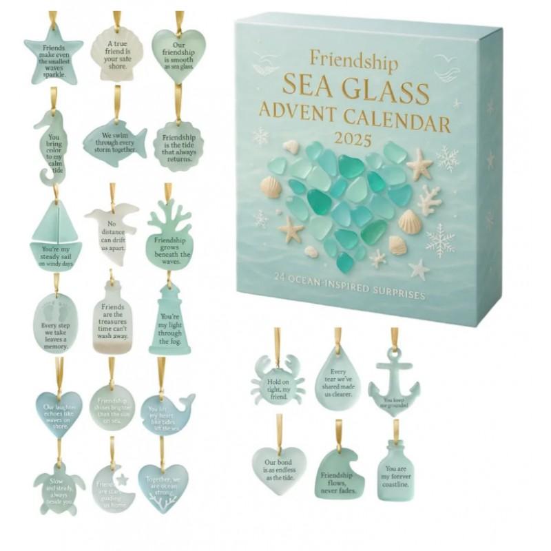 Acrylic Christmas Tree Ornament Blind Box Advent Calendar Decorative Hanging Pendant Holiday Home Decoration
