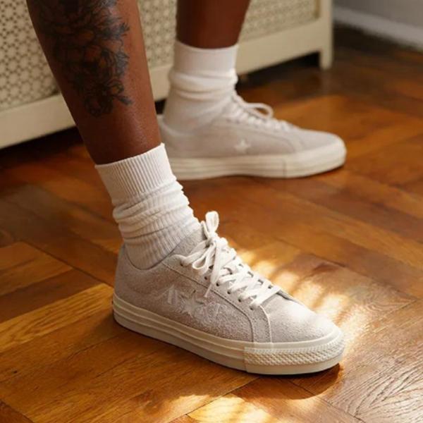 Converse Awake NY x One Star Pro Low White Sand Unisex Sneakers Black A07144C