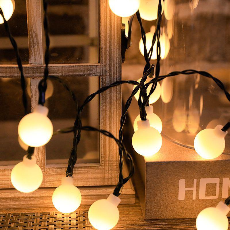 LED Solar Bubble Ball String Lights for Outdoor Ambiance