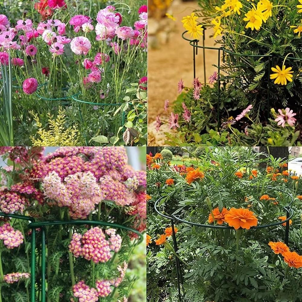 2PCS Half-Ring Plant Support Stakes U-Shaped Flower Support Rack  Potted Plants