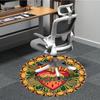 1pc Sacred Heart Carpet, Round Non Slip Durable Large Size Office Carpet, Suitable for Office