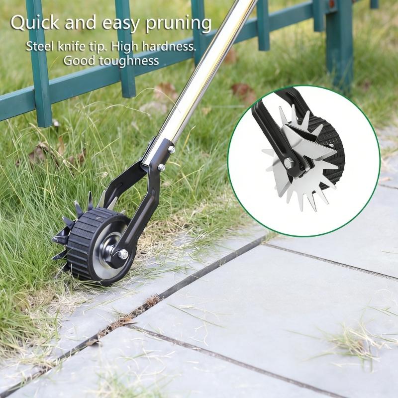 Strong Manual Lawn Edger With Wheels For Simple Grass Edge Maintenance In Gardens