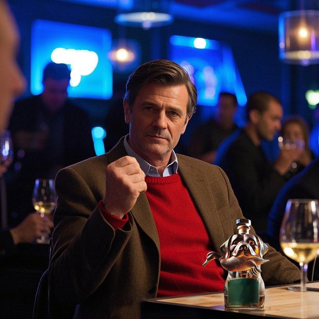 Interesting Hound Holding a Animals Wine Bottle, Interesting Home Art Decoration Wine Utensils